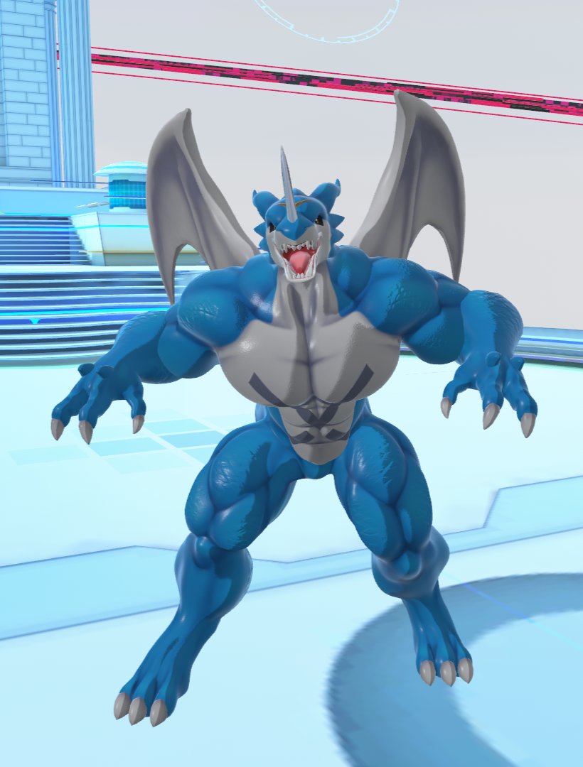 BlueDragonMoon2's tweet photo. Took some pictures in VRChat of LunarEye's Exveemon model for ExveemonDay.
(I really need some posing and camera tricks)
Go check out LunarEye's channel if you want a copy of his model. @Lunar_Eyes
#Exveemon #Xvmon #ExveemonDay #XVmonDay #Digimon https://t.co/nJOgDiO3Wp