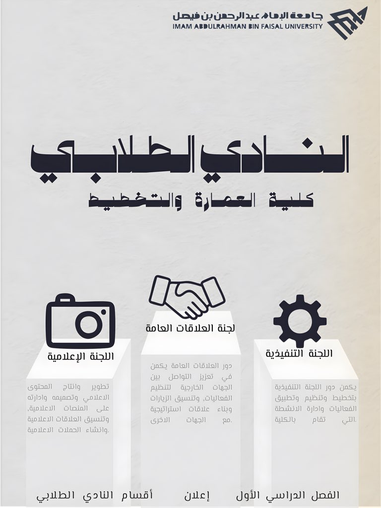 النادي الطلابي لكلية العمارة والتخطيط tweet media