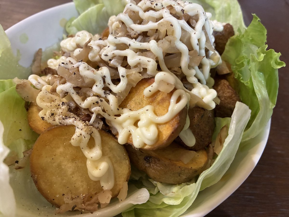 tetujin34's tweet image. やっぱりポテトサラダには、いぶりがっこが合いますねぇ。
#いぶりがっこ
#ポテサラ