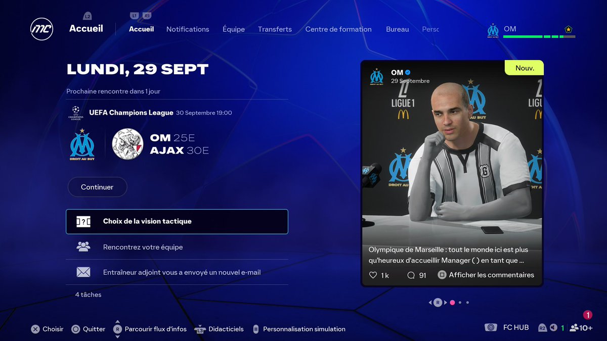 phoceenmcb's tweet photo. @EASPORTSFC @easportsfcfr @EAHelp J’ai le jeu depuis le 19 septembre et l’avatar de mon manager en carrière Live ne ressemble pas du tout à celui créé, Toujours impossible de jouer avec le bon. #FC26 https://t.co/NnFyB0qVdZ