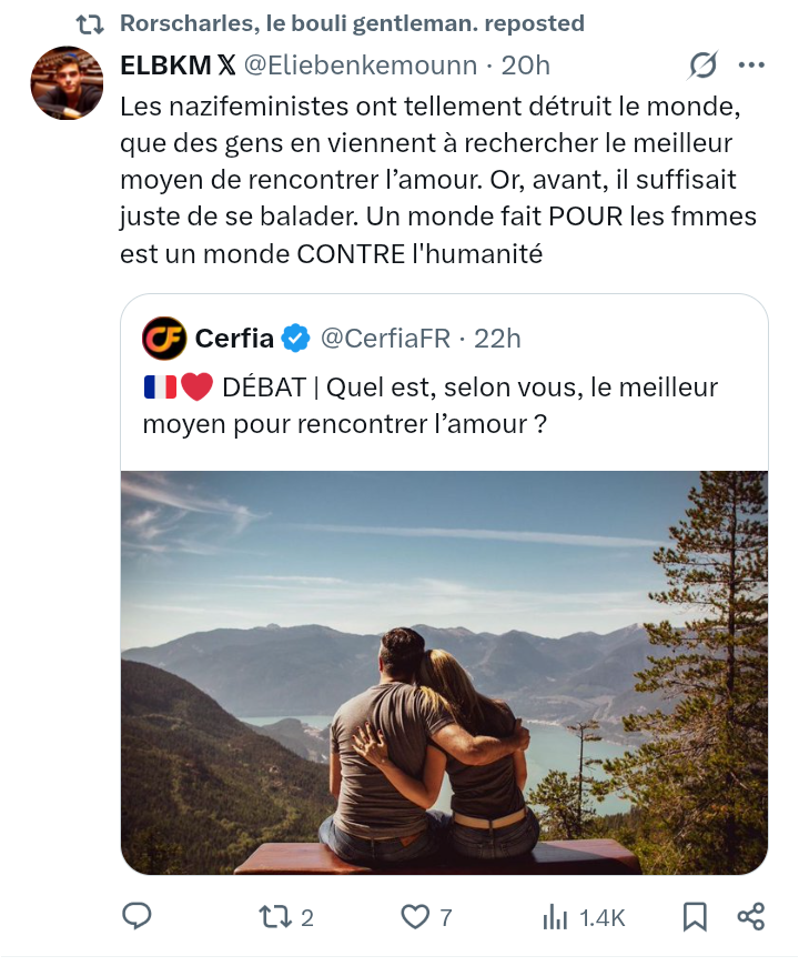 GirlInTheMoon8's tweet photo. @dedjik1 Récemment j'ai vu un gars sur Twitter qui se plaignait de n'avoir jamais "géré une meuf" (sic), le même retweete du contenu sexiste. 😂Beaucoup de femmes ne sont pas aveugles et savent faire le tri, croyez-moi. https://t.co/GMYdhPGnml