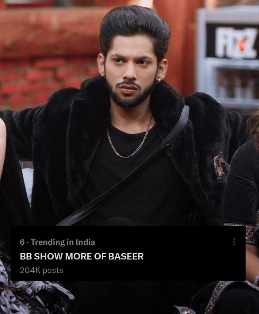 bollywoodviewer's tweet photo. Fastest 200K+ of the season is here ✅

Keep going #BaseerSquad 🔥
@BiggBoss @ColorsTV 

BB SHOW MORE OF BASEER https://t.co/Rhghr6oKEM