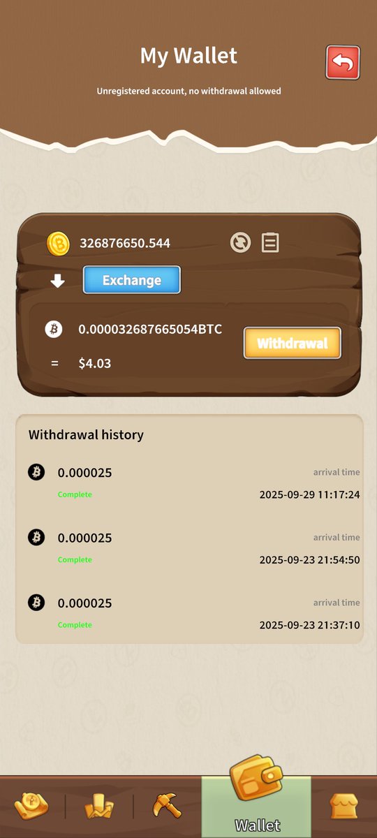 Moving on up. Last withdrawal was on the 29th. Gonna let it stack for a bit. 

Let's earn BTC together! My invitation code: VPPCLJ ➔ [Crypto Fortune Tycoon]
