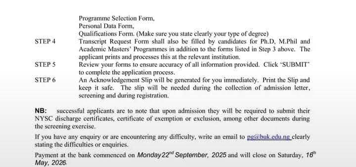 Varsity_Campus's tweet photo. BAYERO UNIVERSITY, KANO BEGINS SALE OF POSTGRADUATE APPLICATION FORMS FOR 2025/2026 SESSION https://t.co/io6TfxtbdK