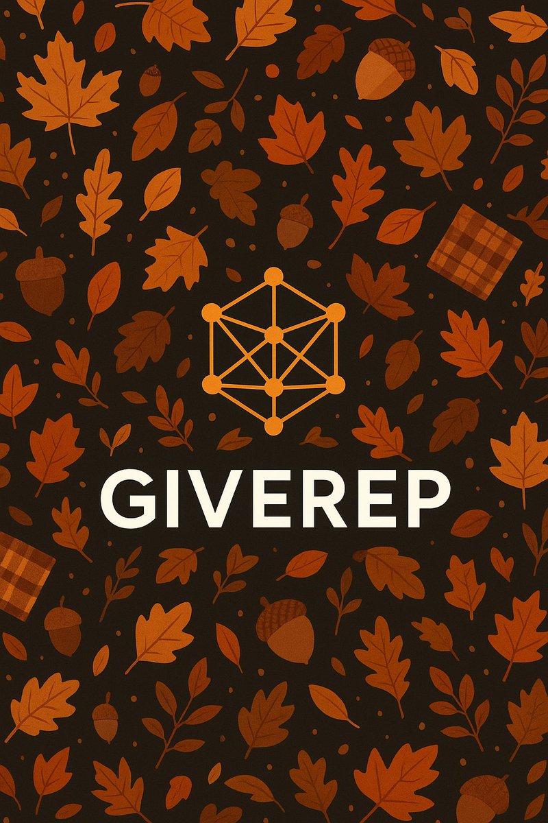 Farhan776777's tweet image. Building trust this fall 🍂 with @GiveRep — where every interaction counts! 🌐 Earn, grow, and connect through community-powered reputation. Because your engagement = your value 🤝✨

#GiveRep #Web3Community #OnChainReputation #TrustEarned #CryptoFam

@GiveRep