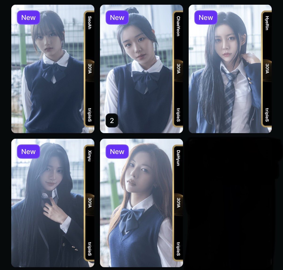 AA301 digital ใบละ 40 บาท 
ซื้อพร้อม physical +20 
เอาแค่ physical ใบละ 30 บาท (มีทุกเมม)
ค่าส่งกี่ชิ้นก็ 30 บาท
รับ physical 5 ใบส่งฟรี~

#ตลาดนัดtripleS