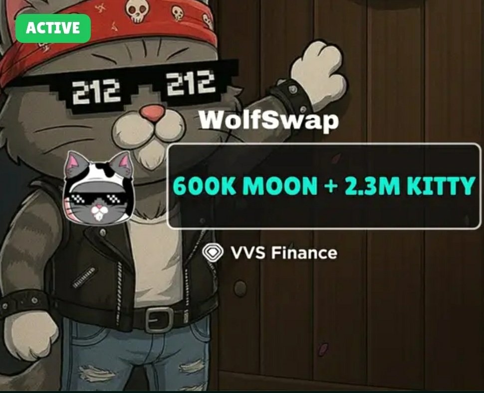 samurai_smart's tweet photo. Good day #CroFam!

Lets help and send  $KITTY to the MOON 🚀 to get that VVS listing done.

Get in on the $KITTY trading competition on Wolfswap with $450 worth in rewards.

Top 5 winners share Moon and Kitty as shown. 👇👇 Get stared here &amp; #Amplify!
https://t.co/0ao09QqTr6 https://t.co/eBCQxxirdH