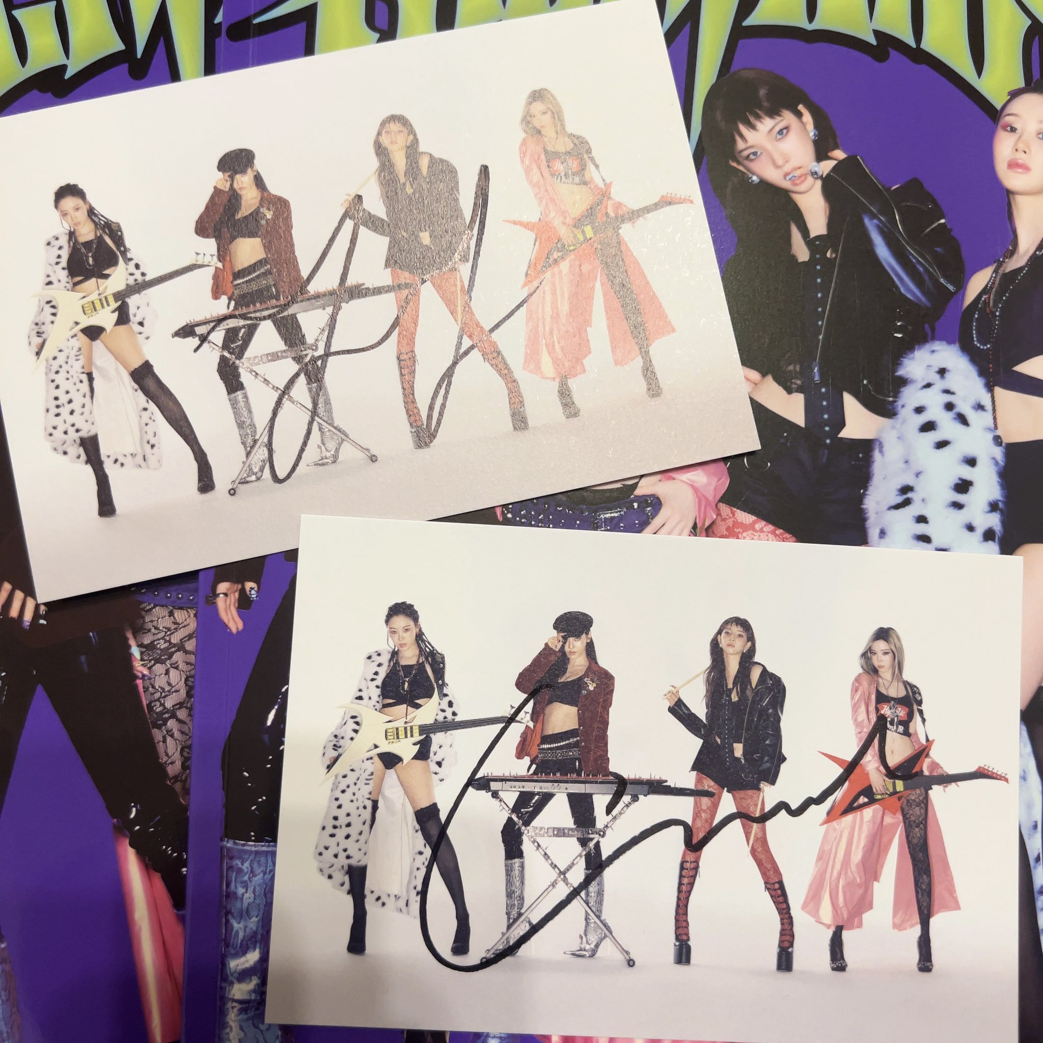 aespa RichMan ウィンター 直筆サイン ポストカード complex aespa