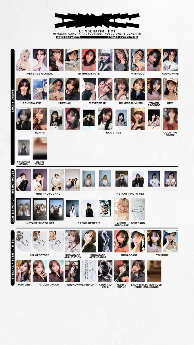 051025 - LE SSERAFIM - HOT - member template - Chaewon, Sakura