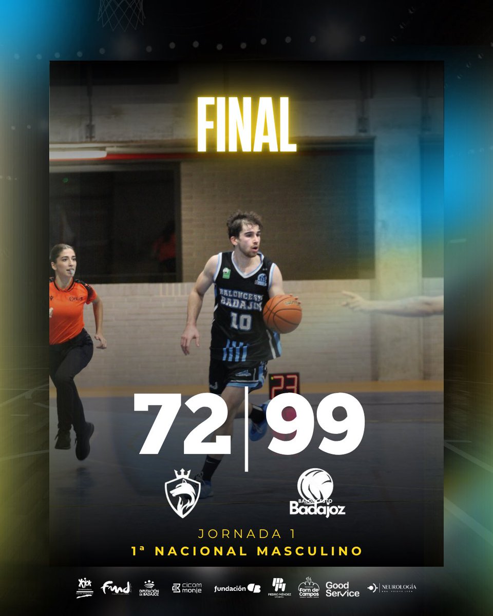 Victoria de nuestro 1ª Nacional en el primer partido de liga ante el <a href="/FDMerida/">FDMérida.com</a> 👏🏻
 
<a href="/FExB/">Federación Extremeña de Baloncesto</a> <a href="/DipdeBadajoz/">Diputación de Badajoz</a> <a href="/aytodebadajoz/">Ayuntamiento Badajoz</a>