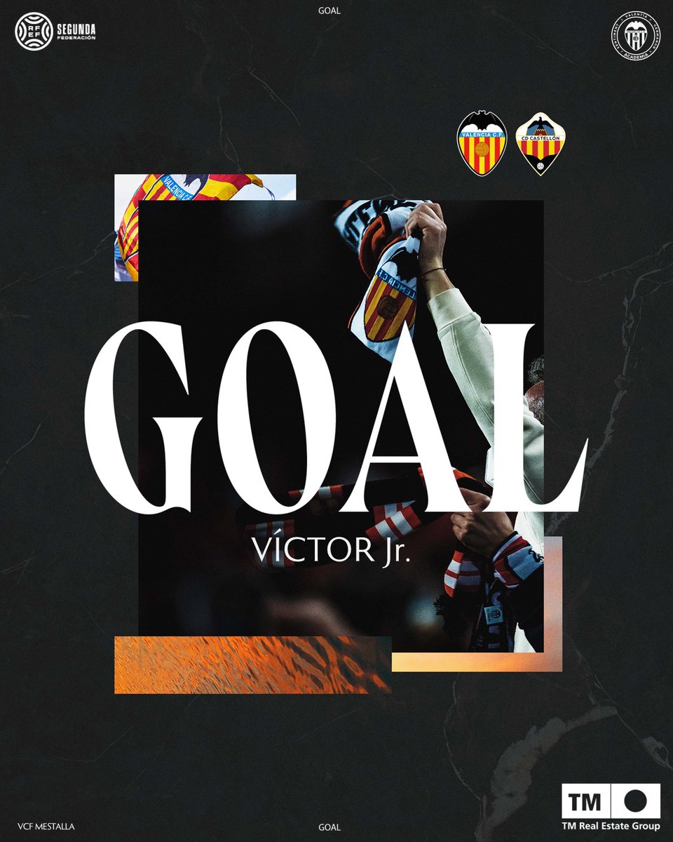 ¡GOOOOL! ¡GOOOOL!
¡GOOOOL! ¡GOOOOL!
¡GOOOOL! ¡GOOOOL!
¡GOOOOL! ¡GOOOOL!

Marca <a href="/vviccctor/">Victor Jr</a> para empatar el partido

#VCFMestallaCastellónB 🦇⚪️⚫️
1-1 | m. 25