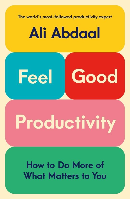 Começando a leitura, Feel-Good Productivity, mostrando que sentisse bem é o primeiro passo para a produtividade e não o oposto.
"Success doesn’t lead to feeling good. Feeling good leads to success."