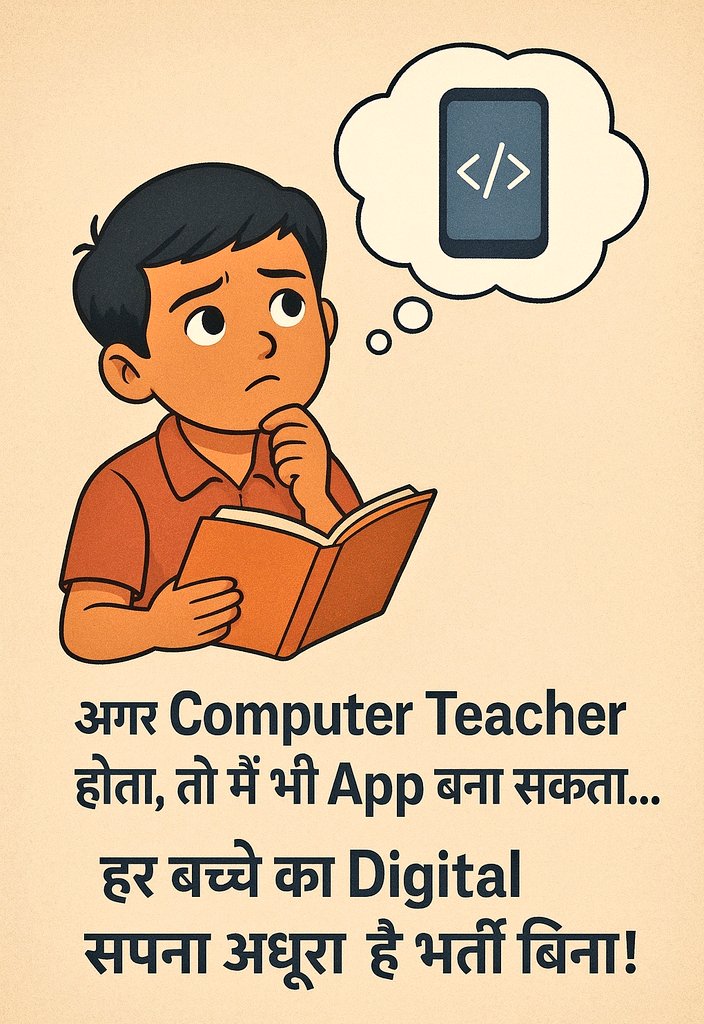 अब वक्त है स्कूलों में Computer Instructors की भर्ती पूरी करने का - ताकि हर बच्चा Coding, AI और Future Tech सीख सके।  💻✨

<a href="/BJP4Rajasthan/">BJP Rajasthan</a> <a href="/BhajanlalBjp/">Bhajanlal Sharma</a> <a href="/madandilawar/">Madan Dilawar</a> <a href="/RajCMO/">CMO Rajasthan</a> <a href="/vinodmittal9/">VINOD MITTAL</a>  <a href="/rajeduofficial/">Dept of Education, Rajasthan</a> <a href="/pantlp/">LP Pant</a> <a href="/educationnagari/">Education Nagari</a> <a href="/SachBedhadak/">Sach Bedhadak</a>

#नई_कंप्यूटर_अनुदेशक_भर्ती