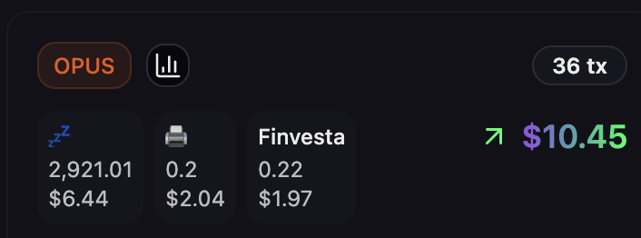 OpusEco's tweet photo. Just by holding Opus in your wallet, you automatically receive drips of #OGWebChef's $Missor, $Finvesta and $WGPP multiple times a day! ☔️💵
Paste the contract address 0xbdE852ef424Aa15B83b8Eb6442Dc0C165d2E63F4 into PulseX, set your slippage to 12% and enjoy the daily 1% ROI! 🤑 https://t.co/mvIGn2ABbW