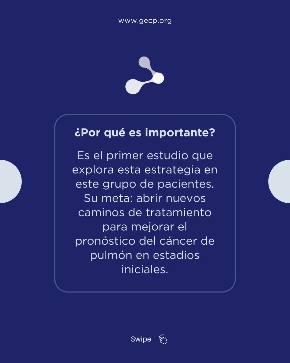 ⭕👉Estudio ARIAN: un ensayo clínico fase III en cáncer de pulmón no microcítico (NSCLC) en estadios iniciales. Este proyecto del GECP abre una nueva línea de investigación en el abordaje del cáncer de pulmón tras tratamiento neoadyuvante.