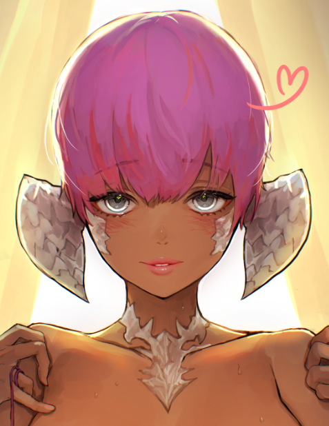 warrior_of_light_(ff14) 「褐色も良いものだ」|ぐらむし@えびのイラスト