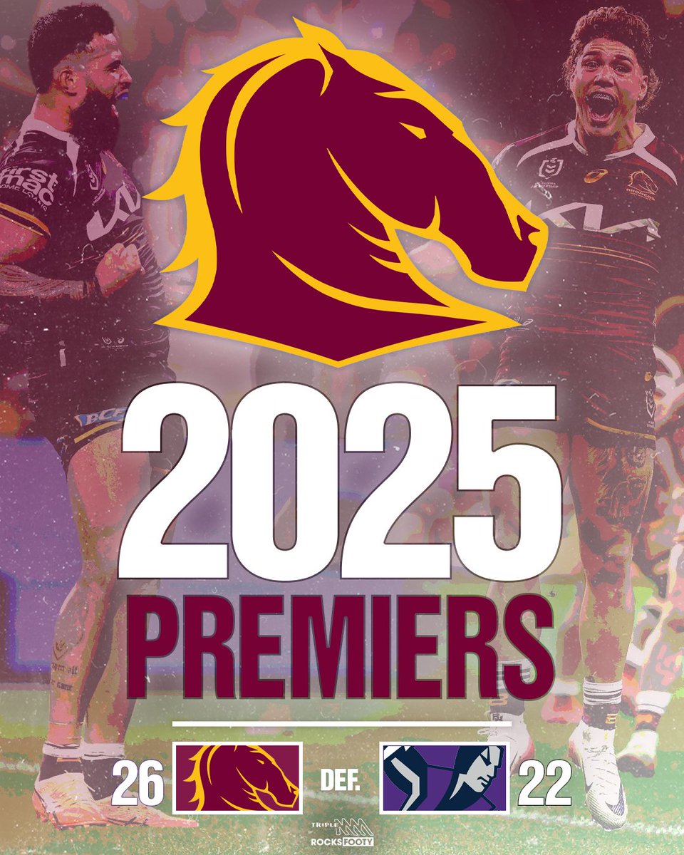 TripleM_NRL's tweet image. The Brisbane Broncos are your 2025 NRL premiers!!!