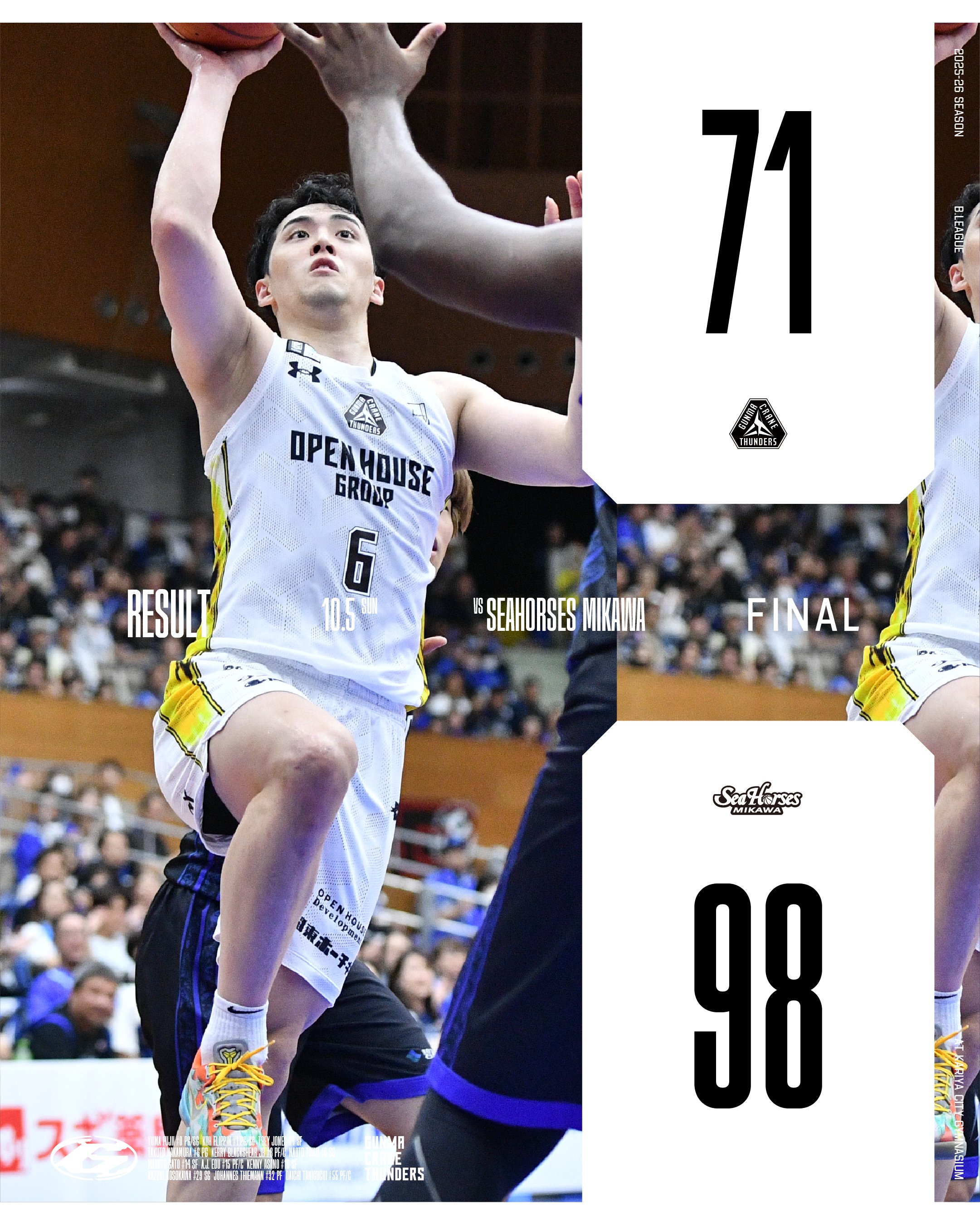 群馬クレインサンダーズ　中村拓人　サイン　バスケットボール　ファンクラブ入会特典 群馬クレインサンダーズ中村拓人サインバスケットボールファン