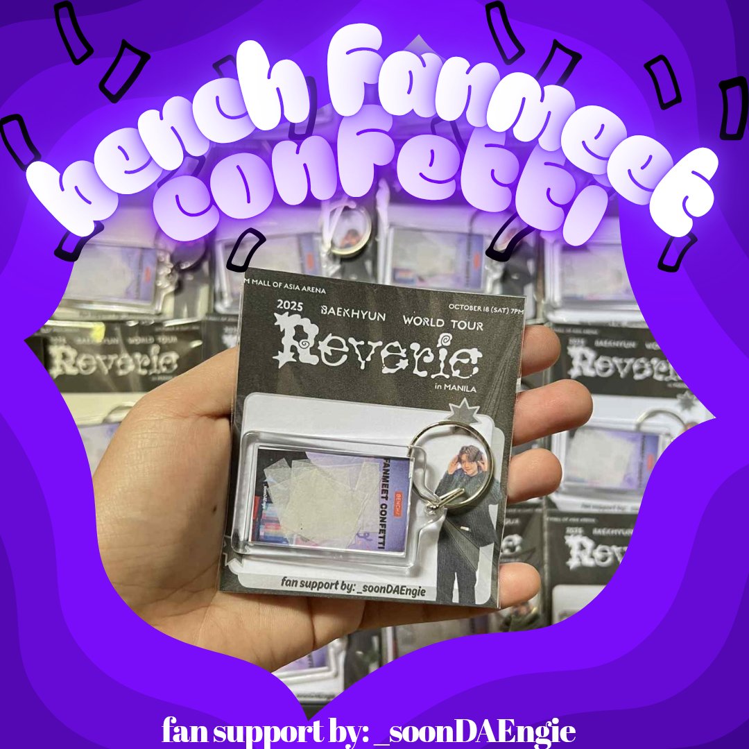 _soonDAEngie's tweet image. ─ ୨୧ 𝙧𝙚𝙫𝙚𝙧𝙞𝙚 𝙞𝙣 𝙢𝙖𝙣𝙞𝙡𝙖 ☁︎ (part 2)
fan support by: @_soonDAEngie
bench fan meeting confetti 🎊
☁︎ rt & like
☁︎ 1:1, limited qty
☁︎ open to trades
☁︎ time & loc: tba
see you on oct 18th ღ
#BAEKHYUNinMANILA #REVERIEinMANILA #BAEKHYUN #백현…