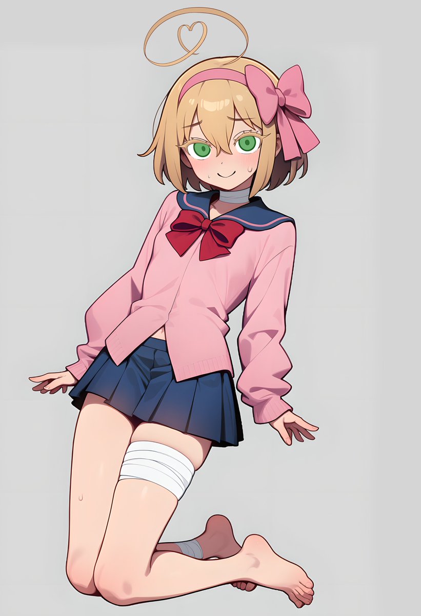 NameTeaSound's tweet image. 参照画像はこちら。アホ毛と目をレタッチしています