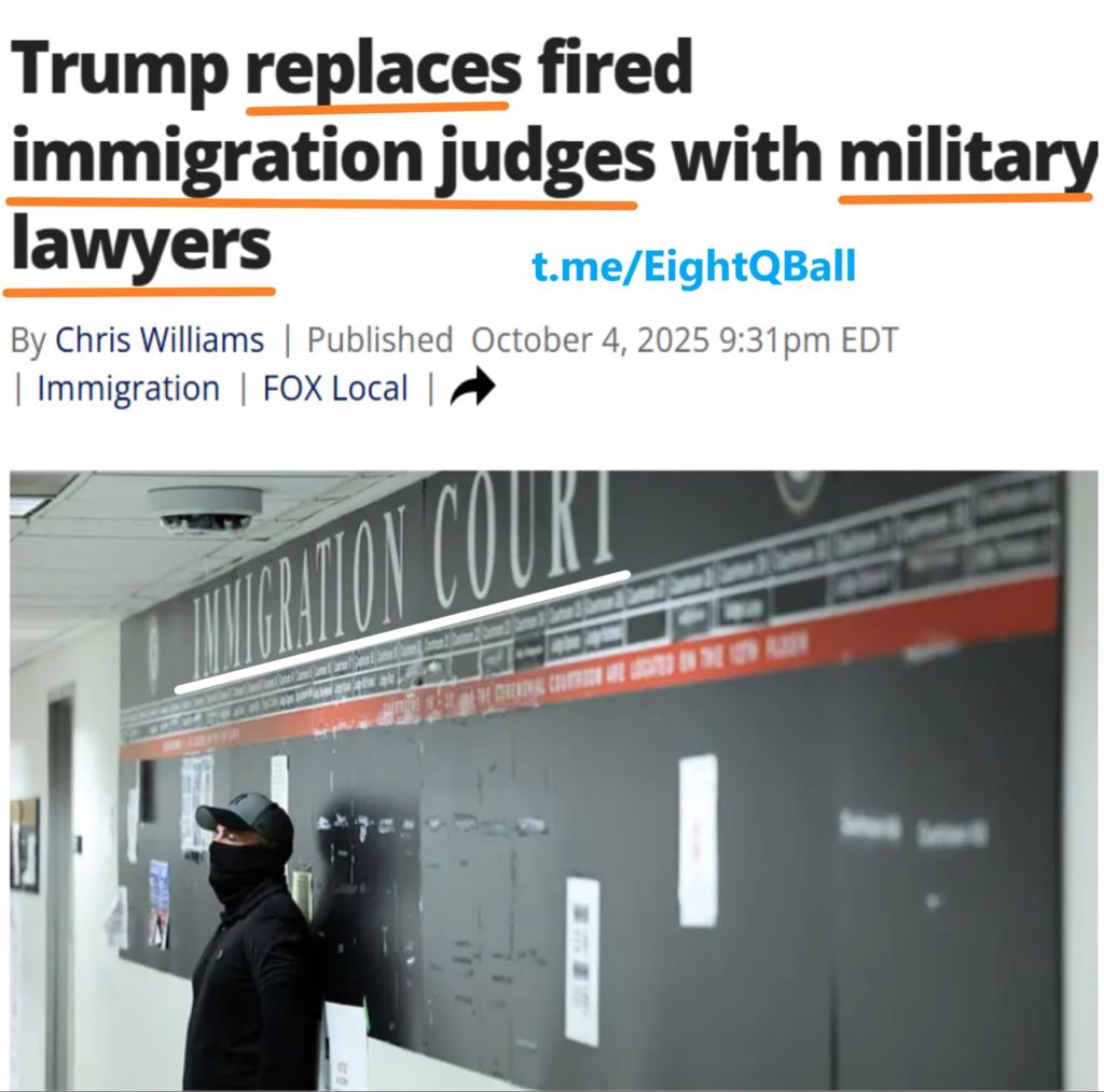 Trump Replaces Fired Immigration Judges with Military Lawyers 💥

About 100 Army Reserve lawyers will begin six-month assignments to ease a 3.4 million-case backlog.

The Brief
The Trump administration is assigning military lawyers as temporary immigration judges after firing