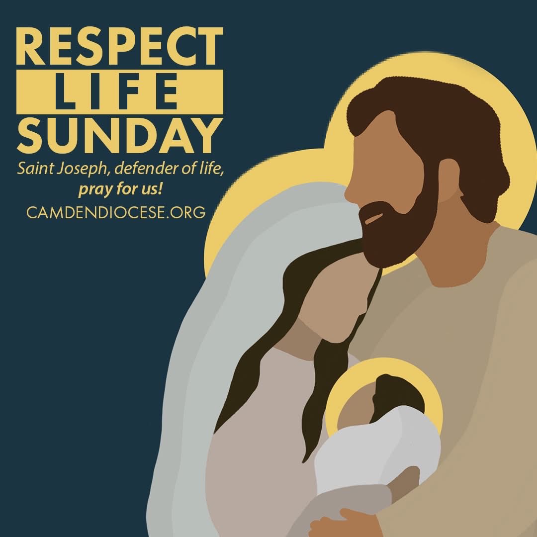 camdendiocese's tweet photo. On the first #Sunday of #October, #RespectLifeSunday, we consider more deeply why every human life is valuable; supporting the most vulnerable, those who are most in need.
#SaintJoseph, defender of life, pray for us!
#Catholic #RespectLife https://t.co/vxJxuhuVJi