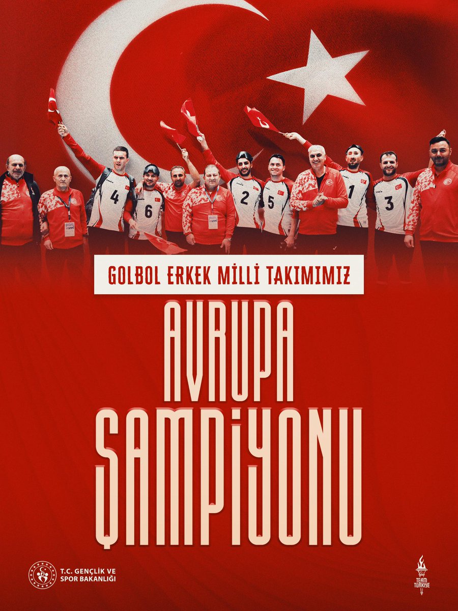 AVRUPA ŞAMPİYONUYUZ!🏆

Golbol Erkek Milli Takımımızı gönülden kutluyorum. Sizinle gurur duyuyoruz!🇹🇷👏🏻