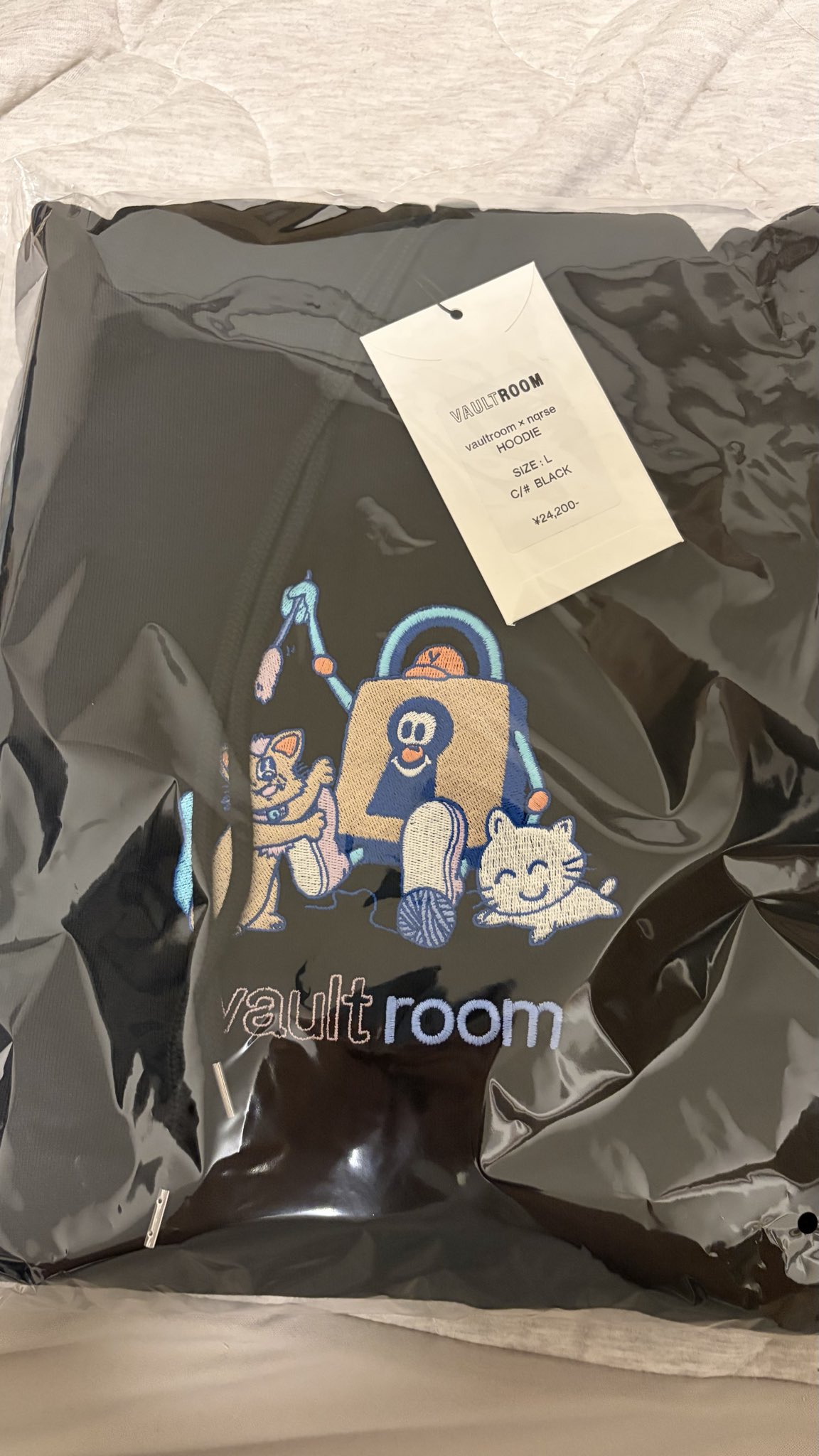 vaultroom × nqrse HOODIE / BLACK Lサイズ nqrse HOODIE / BLACK – VAULTROOM