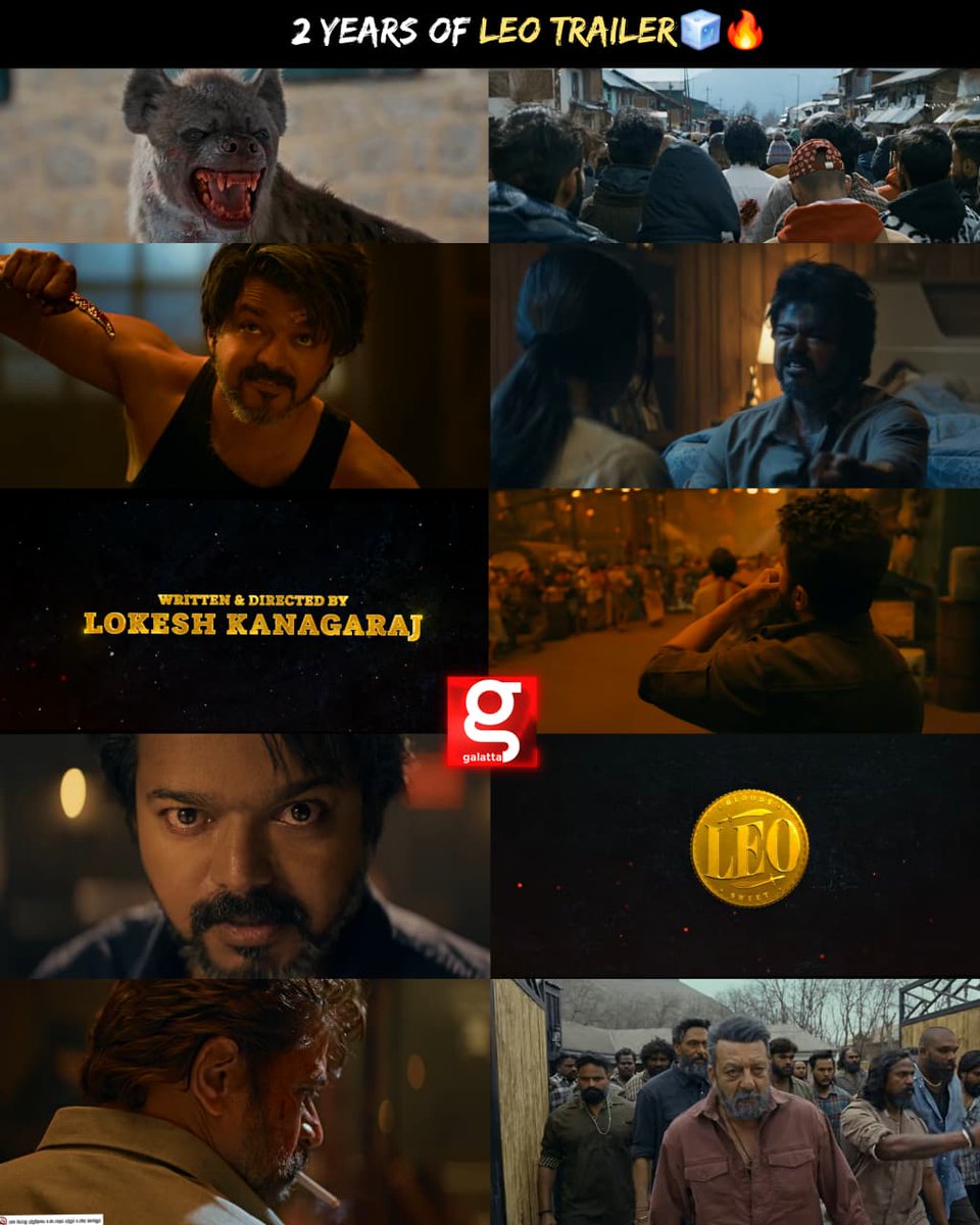 anandhumanojk's tweet image. Those Days...🥵📈2 Years of #LeoTrailer 🧊🔥

#Leo #ThalapathyVijay