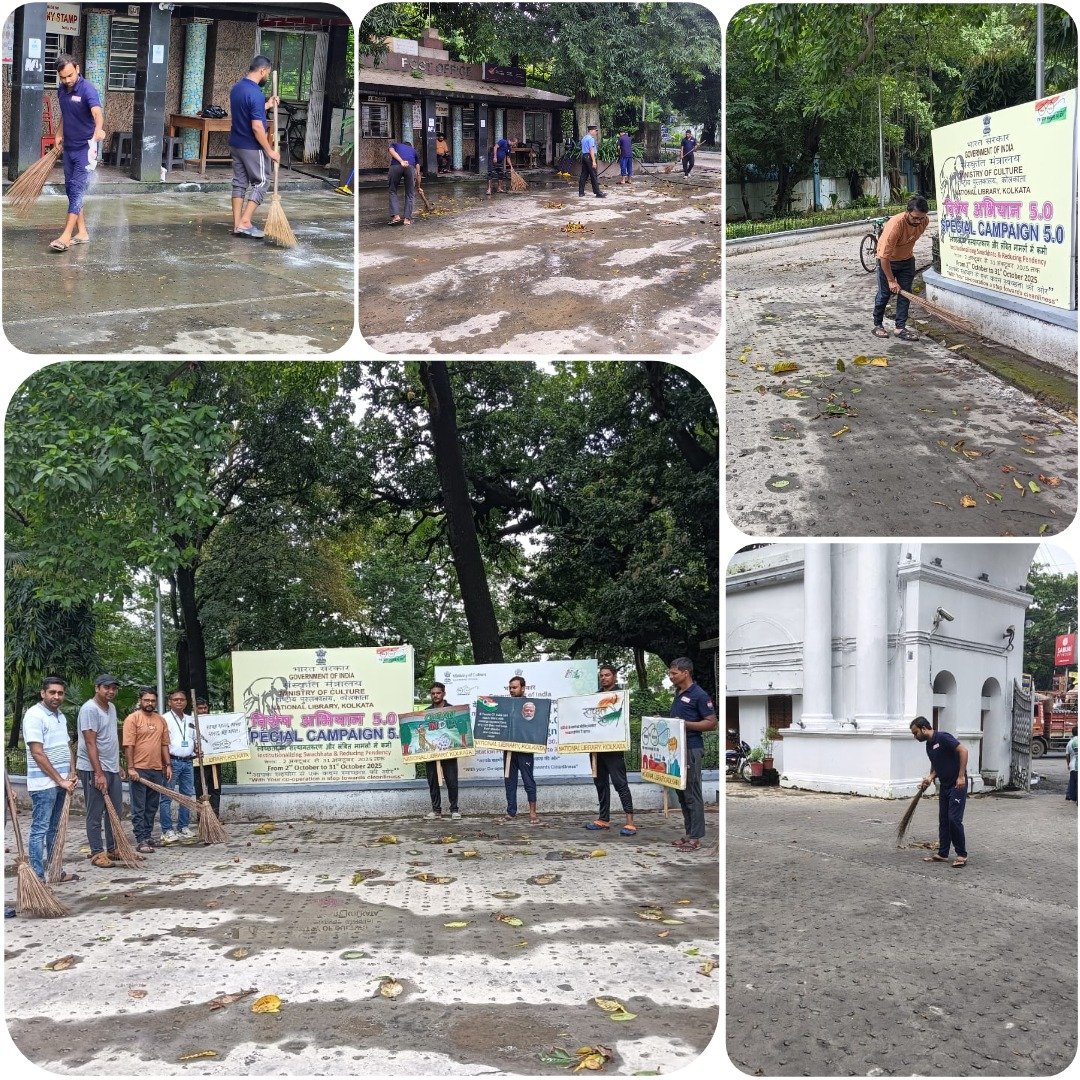 05.10.2025 | As part of Swachhata Special Campaign 5.0, a cleanliness drive was carried out in front of the Post Office, Gate No.1. The slippery road was treated with bleaching powder and cleaned thoroughly, ensuring improved hygiene and pedestrian safety. 🚮✨ #sewaparv2025