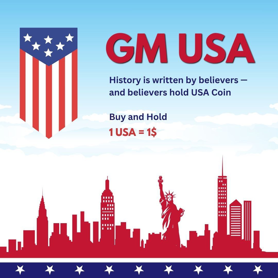 usacoin_cto's tweet image. GM $USA community everyone👏🏻

#USA  #CTO