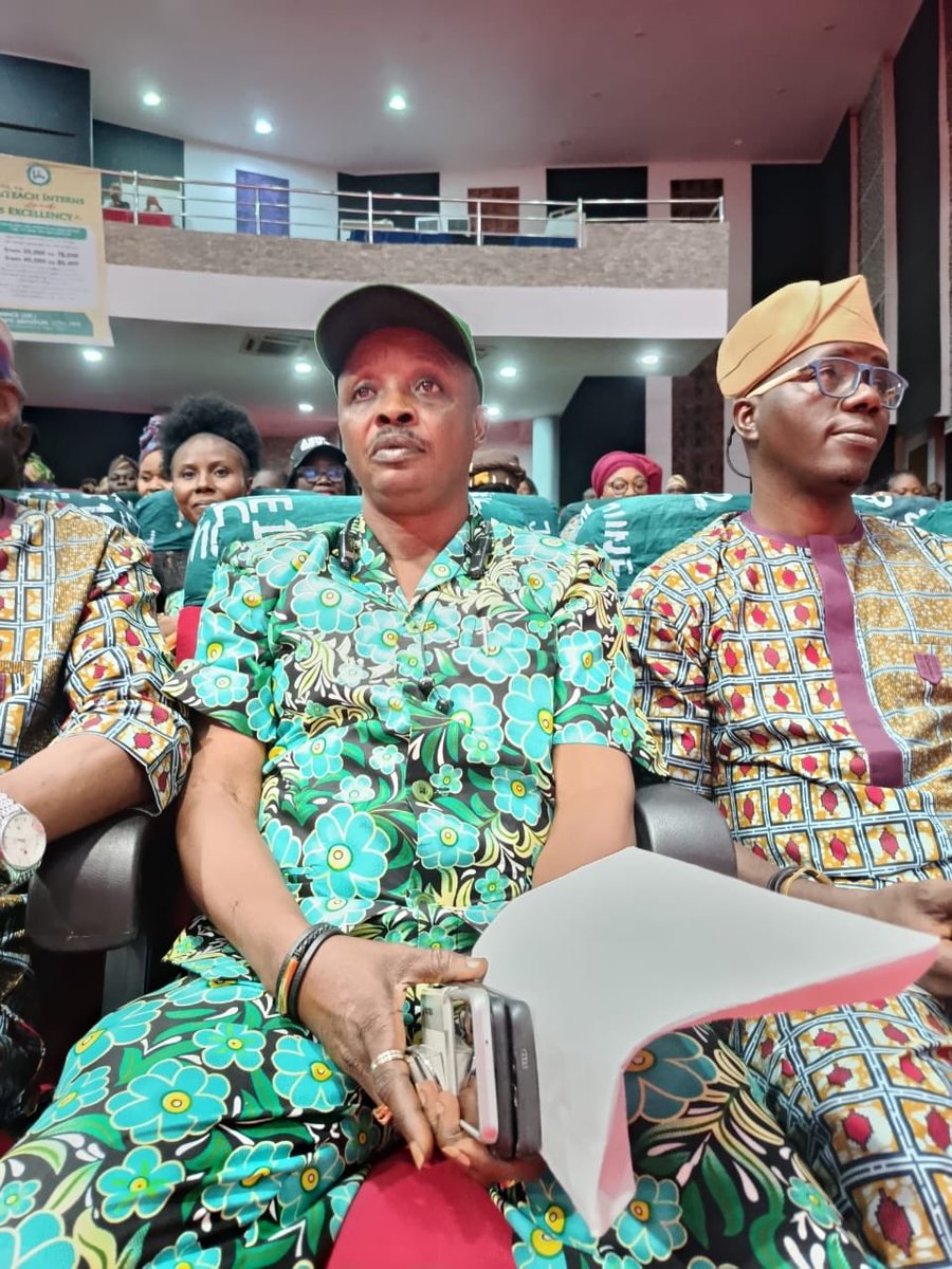 nlcogun's tweet photo. NLC Congress Chairman Comrade, (Amb) Hameed Ademola Benco at 2025 World Teachers'Day Celebration. https://t.co/yvyScDVbDY