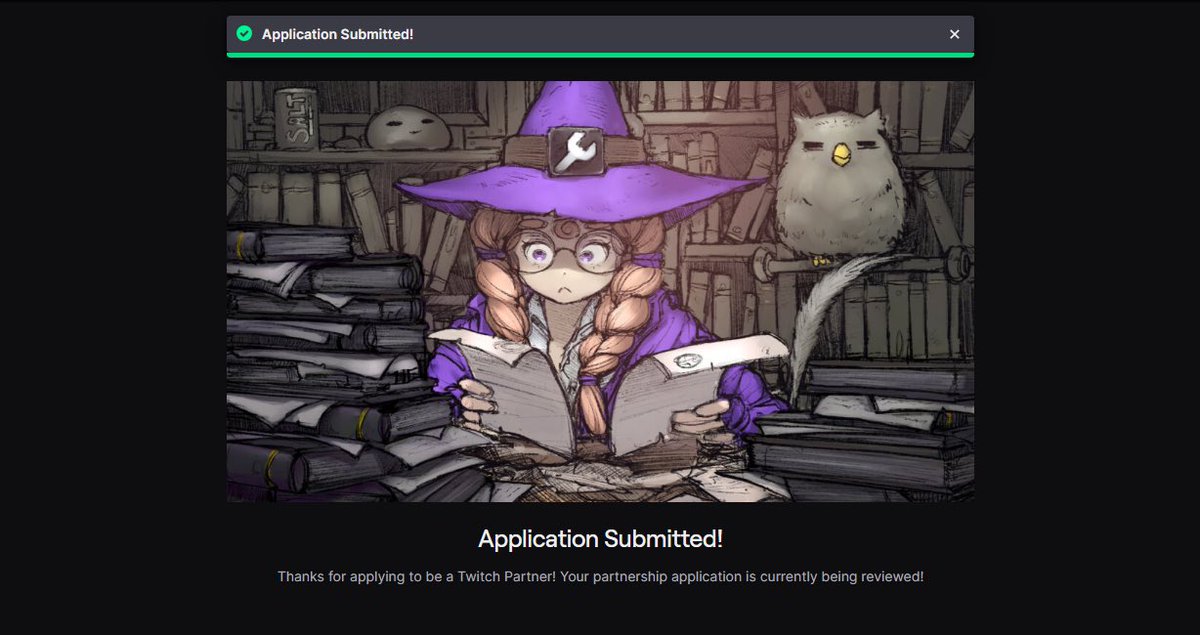 ADashOfNerd's tweet photo. This is crazy to think Iโm even in the position to be able to apply! I am so proud of our community and what we have built! Thank you every single person! ๐
Noooow we play the waiting game ๐ #TwitchPartner #ApplicationSubmitted #GrowthMindset #Twitch #DeadbyDaylight https://t.co/gejoth1nEe