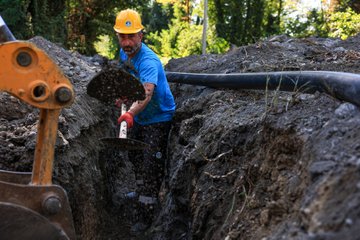 SASKİ'nin Sapanca'da yürüttüğü altyapı çalışmaları