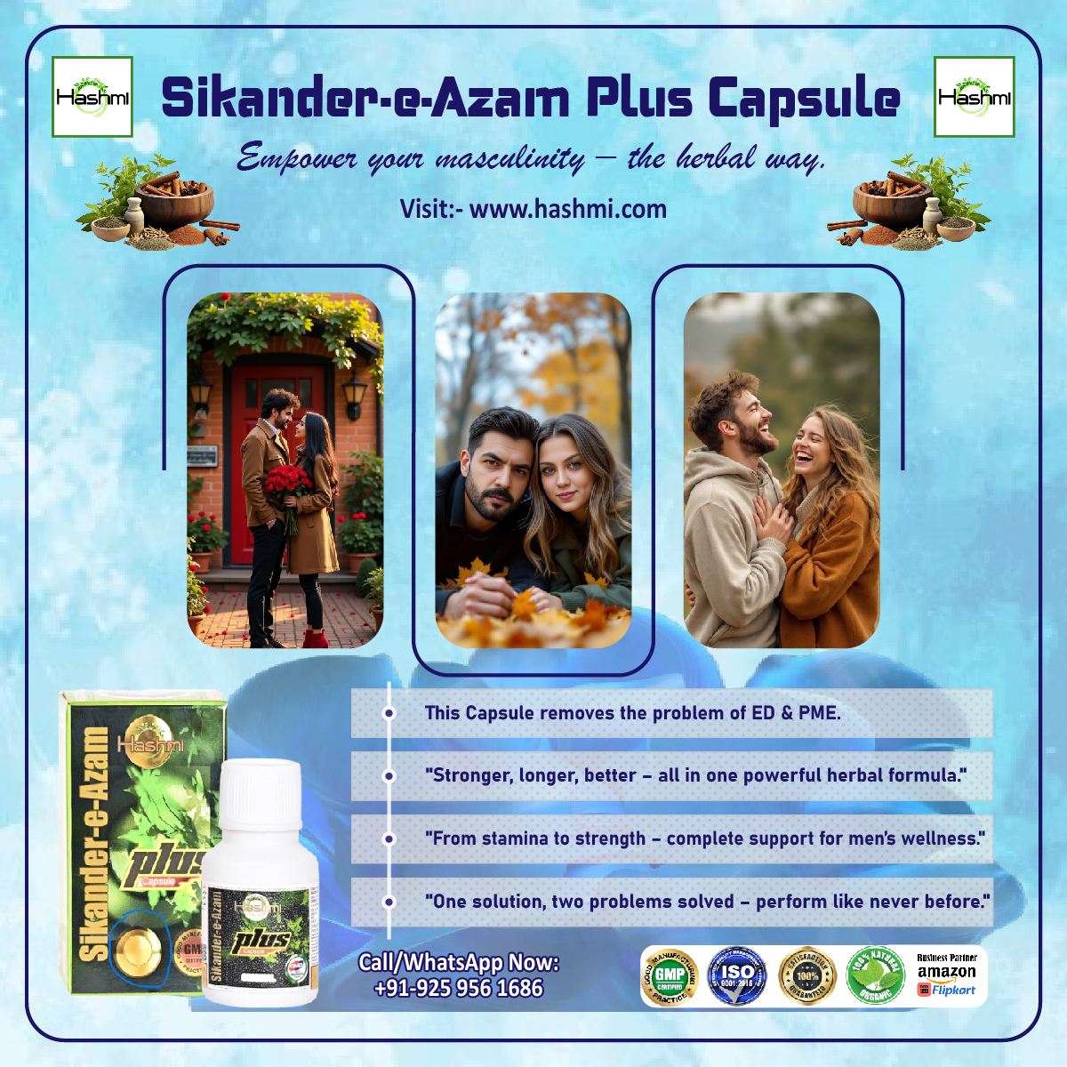 GermanHashmi's tweet image. Unleash the Man Within – #SikandereAzamPlus
💬 Boost your strength, stamina &amp;amp; confidence – Naturally!🧵Feel unstoppable with the power of Ayurveda! It helps boost energy &amp;amp; confidence – 100% natural, no side effects.
Real strength, real results.🔥
Try it now &amp;amp; feel the difference!