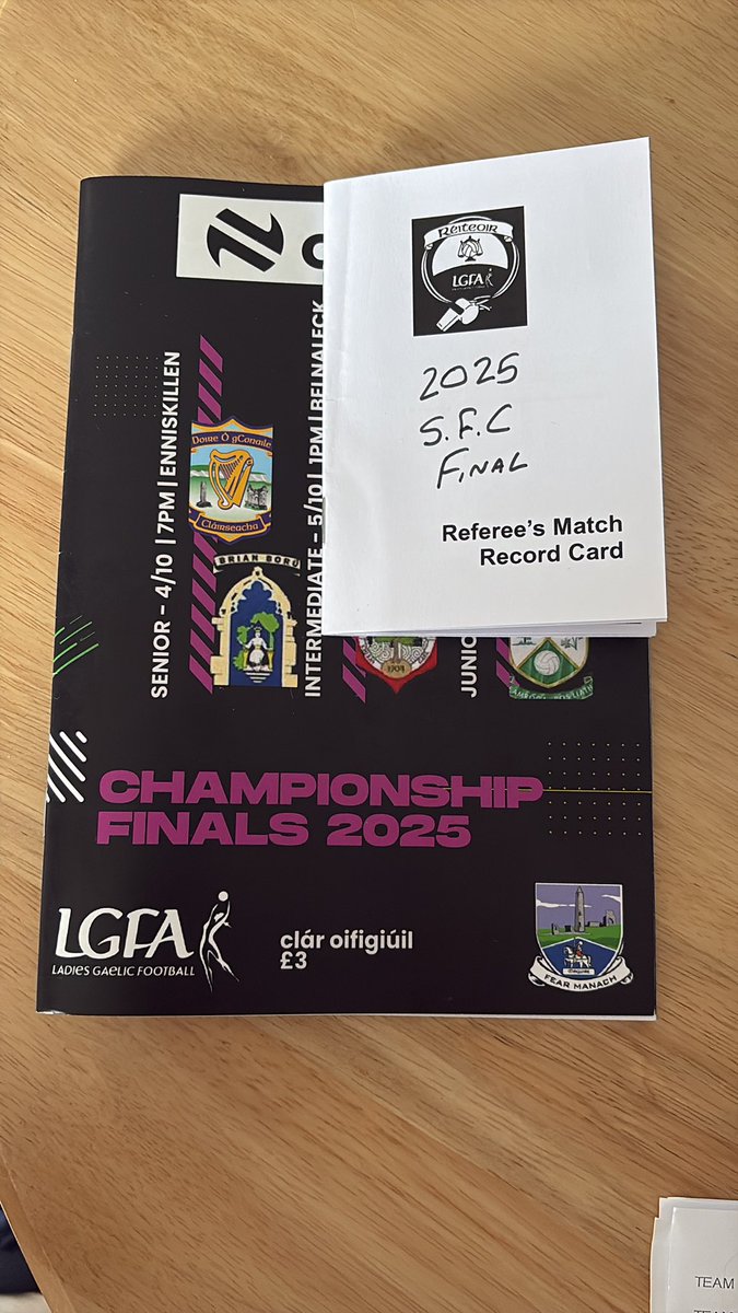 shane_condor's tweet photo. Proud to have refereed my 2nd @fermanaghladies SFC Final last night. Great sporting game &amp; congratulations to @Dg_Harps on winning their 1st SFC Title https://t.co/qqpXQmGwCH