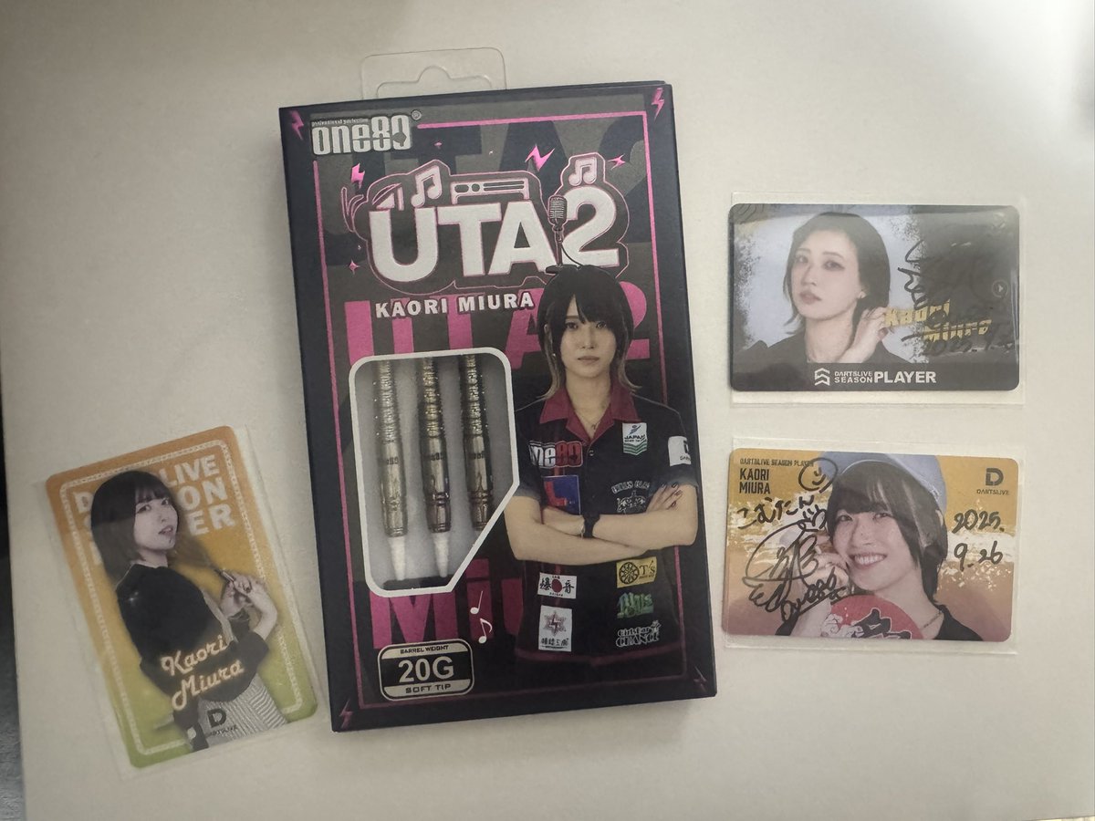 三浦歌織　MIURA KAORI ダーツライブカード ダーツライブカード/プレイヤーセット 三浦歌織 ダーツ祭り