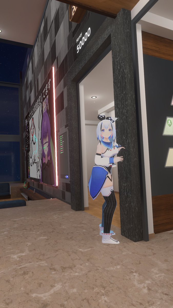 最近VRCで遊んだ時のスクショです
んー（アバターが）かわいい