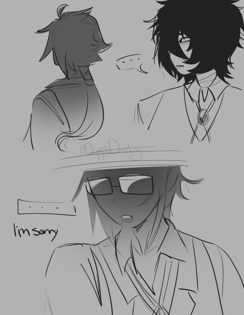 DoppoDarling's tweet image. Um (1/?) || #bsd #kunizai #kunikidazai #knkdz