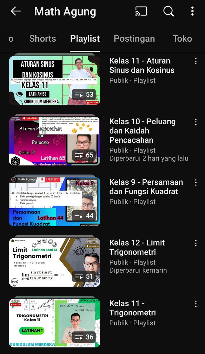 MathAgung's tweet photo. 🗣️: "playlistnya segitu doang kak? ada lagi gaa?"

adaaa dongg!! Langsung mampir yawww!! 👋✨🫵😎 https://t.co/S835qs7rZK