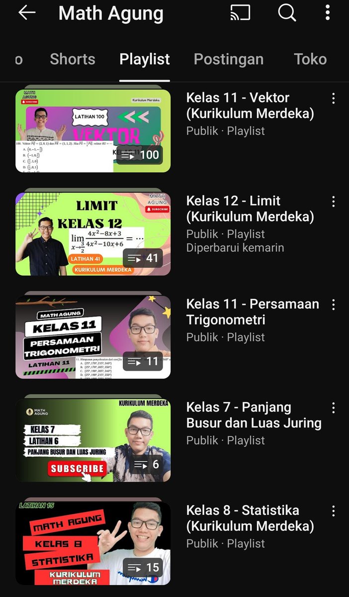 MathAgung's tweet photo. 🗣️: "playlistnya segitu doang kak? ada lagi gaa?"

adaaa dongg!! Langsung mampir yawww!! 👋✨🫵😎 https://t.co/S835qs7rZK