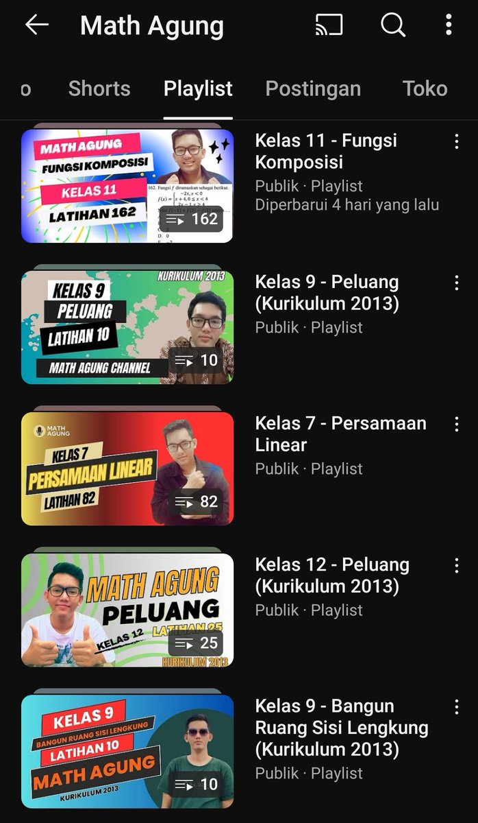 MathAgung's tweet photo. 🗣️: "playlistnya segitu doang kak? ada lagi gaa?"

adaaa dongg!! Langsung mampir yawww!! 👋✨🫵😎 https://t.co/S835qs7rZK