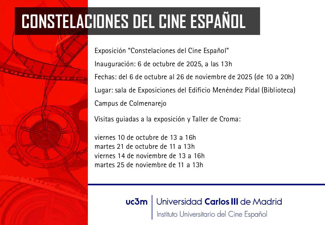 Mañana es el Día del Cine Español. Mañana inauguramos una exposición en la que hemos invertido mucho tiempo e ilusión. ¡Estáis tod@s invitad@s a la inauguración! #acercamosElCine