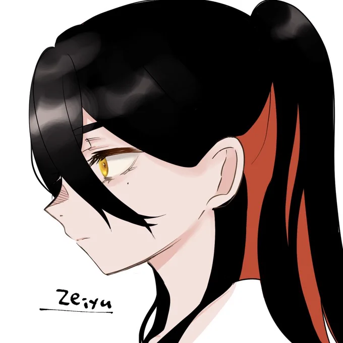 ゼイユの髪をハーフアップにするとめっちゃ女子にモテそうで良いなってwip
