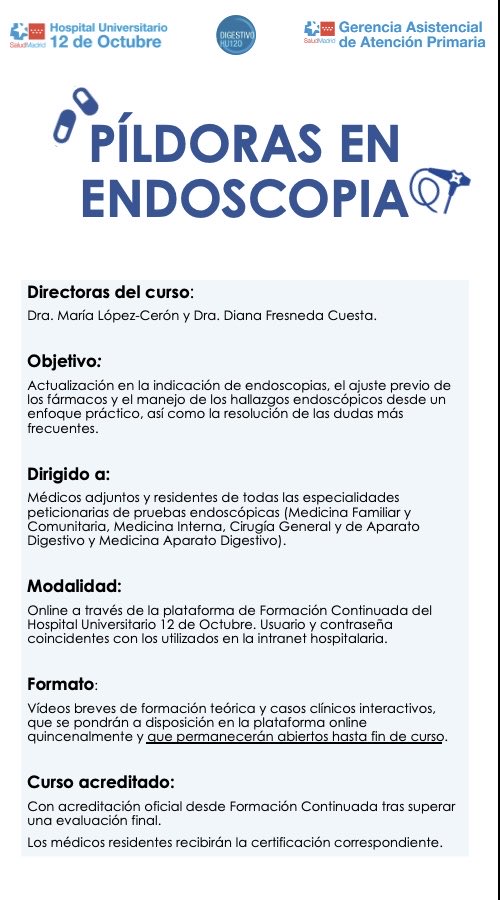 Aparato Digestivo H.U. "12 de Octubre" tweet media