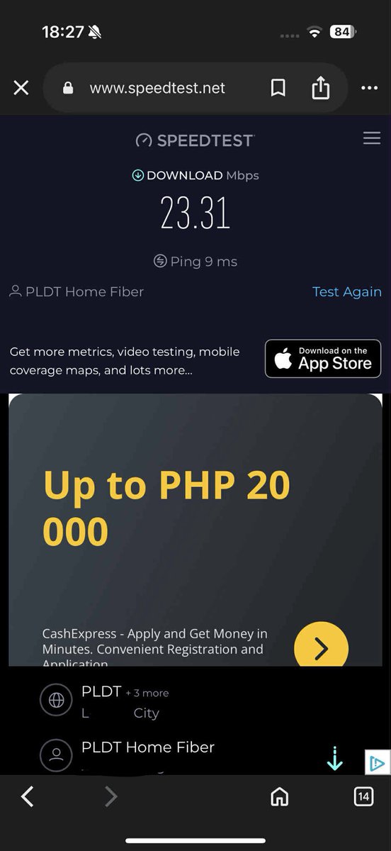 kayedeecarl's tweet photo. @PLDT_Cares I’m paying full for a 300mbps plan and gets not even 10% of it???? https://t.co/YmSO4tcYwC