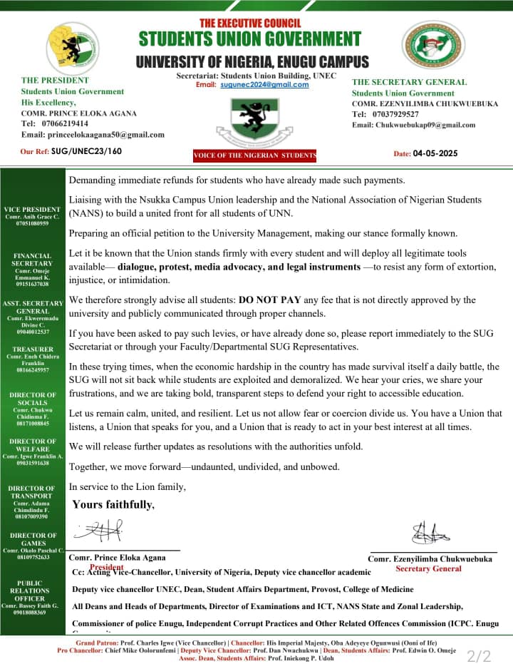 College Of Medicine UNEC (Students) tweet media