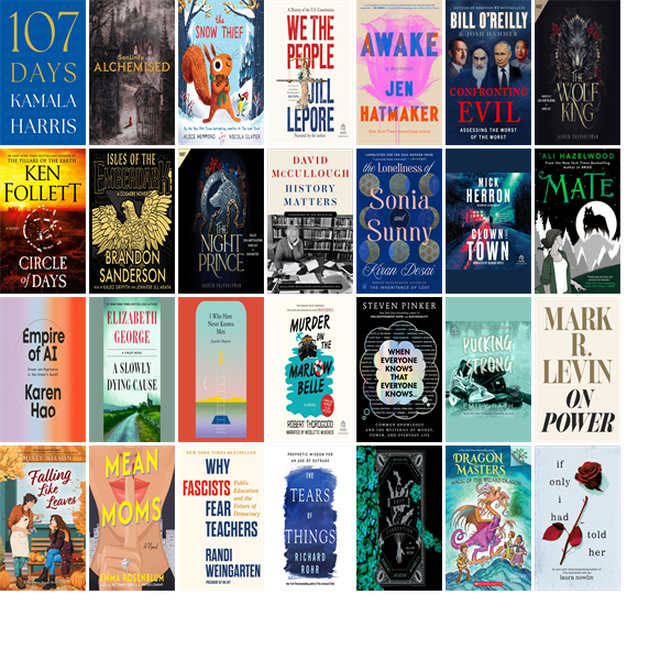 This week the Newbury Town Library has 266 new books and one new movie.  New items include 107 Days, Alchemised, The Snow Thief, We the People, Awake, Confronting Evil, The Wolf King, What We Can Know, Circle of Days, and Isles of the Emberdark. wowbrary.org/nu.aspx?p=1684…