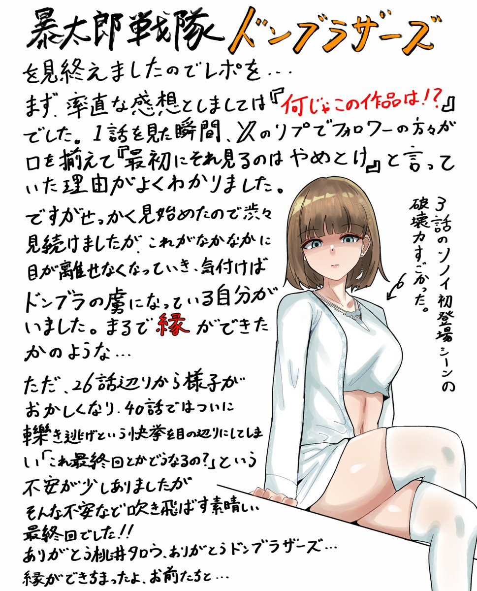 ドンブラ感想、これでも収まってない 