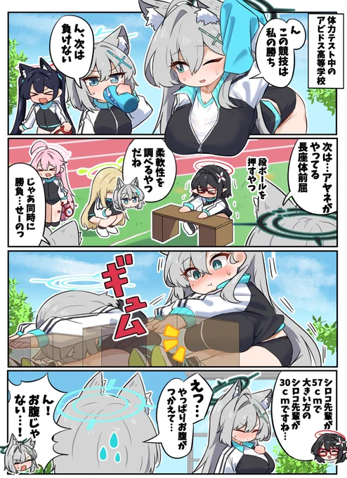 体力テストを受けるクロコとシロコ
#ブルアカ 